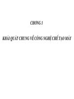 CHƯƠNG 1 KHÁI QUÁT CHUNG  VỀ CÔNG NGHỆ CHẾ TẠO MÁY-CÔNG NGHỆ ĐÚC