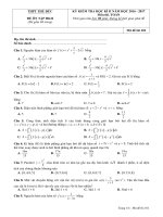 Bộ đề thi học kì 2 môn Toán lớp 12 trường THPT Thủ Đức, TP HCM năm học 2016  2017 