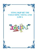 Tổng hợp đề thi violympic tiếng anh lớp 4 