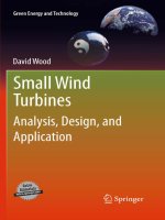 15 Wood (2011).  Small Wind Turbines Analysis, Design ,and Application. Springer