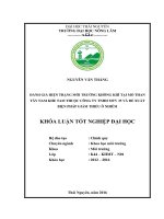 Đánh giá hiện trạng môi trường không khí tại mỏ than tây nam khe tam thuộc công ty TNHH MTV 35 và đề xuất biện pháp giảm thiểu ô nhiễm 