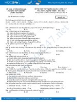 Đề thi thử THPT QG 2017 môn Hóa THPT Chuyên Lương Thế Vinh  Đồng Nai lần 1 có đáp án