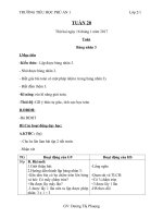 GIÁO ÁN LỚP 2 TUẦN 20 MÔN TOÁN VÀ TIẾNG VIỆT