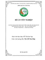 tóm tắt LẬP QUY HOẠCH SỬ DỤNG ĐẤT ĐẾN NĂM 2020, KẾ HOẠCH SỬ DỤNG ĐẤT KỲ ĐẦU 2014 – 2015 XÃ THANH THỦY  HUYỆN THANH HÀ – TỈNH HẢI DƯƠNG