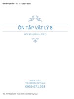 ĐỀ CƯƠNG VẬT LÝ 8 HỌC KÌ II (TỔNG HỢP