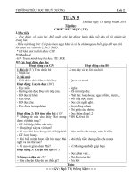 GIÁO ÁN LỚP 2 TUẦN 5 HỌC KY 1  MÔN TOÁN VÀ TIẾNG VIỆT