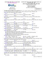 ĐỀ CHÍNH THỨC Toán - BOOKGOL
