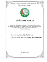 ĐÁNH GIÁ TÌNH HÌNH ĐĂNG KÝ CẤP GIẤY CHỨNG NHẬN  QUYỀN SỬ DỤNG ĐẤT, QUYỀN SỞ HỮU NHÀ Ở VÀ TÀI SẢN KHÁC  GẮN LIỀN VỚI ĐẤT TRÊN ĐỊABÀN HUYỆN MỸ ĐỨC,  THÀNH PHỐ HÀ NỘI