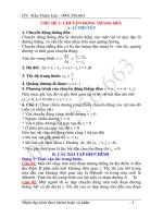 Lí thuyết và 290 bài tập chương 1 vật lí 10