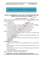 CHINH PHỤC LÝ THUYẾT VẬT LÝ 12 THEO CHỦ ĐỀ MỚI NHẤT HIỆN NAY