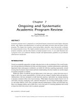 Ongoing and systematic academic program review 