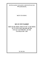 tóm tắt THIẾT KẾHỆTHỐNG THOÁT NƯỚC VÀ HỆTHỐNG  XỬLÝ NƯỚC THẢI CHO KHU ĐÔ THỊ TÂN LẬP - ĐAN PHƯỢNG - HÀ NỘI  GIAI ĐOẠN 2015 - 2025