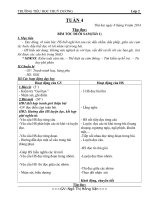 GIÁO ÁN LỚP 2 TUẦN 4  hHỌC KỲ 1 MÔN TOÁN VÀ TIẾNG VIỆT