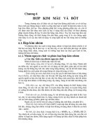 CHƯƠNG 6 HỢP KIM MÀU VÀ BỘT