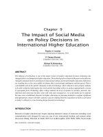 The impact of social media on policy decisions in international higher education 