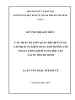 Ảnh hưởng của cơ cấu sở hữu đến hành vi quản trị lợi nhuận của các công ty niêm yết trên sàn giao dịch chứng khoán tp  hồ chí minh 