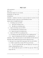 Một số giải pháp nhằm tăng cường quản lý chi thường xuyên ngân sách nhà nước cho các trường trung học cơ sở trong huyện trấn yên, tỉnh yên bái 