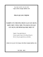 NGHIÊN cứu PHƯƠNG PHÁP LUẬN xây DỰNG KIẾN TRÚC TỔNG THỂ, ỨNG DỤNG ITI GAF xây DỰNG mô HÌNH đại học điện tử 