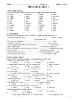 HSG tiếng anh lớp 7 HK II(With key)