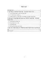 tình hình hoạt động kinh doanh ngân hàng thương mại cổ phần quân đội – chi nhánh thanh xuân  