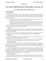 cung cấp điện : lựa chọn thiết bị phân phối