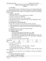 đồ án công trình thủy phần 1 THIẾT KẾ ĐẬP BÊ TÔNG TRỌNG LỰC