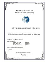 Báo cáo đo lường   vườn ươm thông minh sử dụng cảm biến nhiệt độ độ ẩm