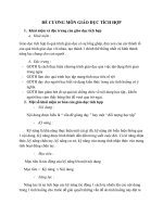 ĐỀ CƯƠNG môn GIÁO dục TÍCH hợp mầm non