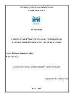 A study on vision of vietnamese corporations  lesson from president ho chi minhs vision 
