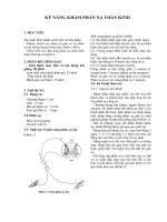 Kỹ năng khám phản xạ thần kinh