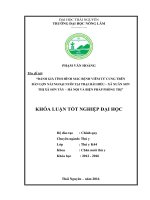Đánh giá tình hình mắc bệnh viêm tử cung trên đàn lợn nái ngoại nuôi tại trại hải hiếu – xã xuân sơn – thị xã sơn tây   hà nội và biện pháp phòng trị 