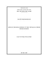 Kiểm sát thi hành án hình sự từ thực tiễn quận 6, tp  hồ chí minh 