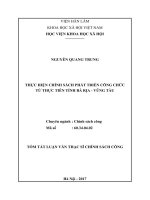 Thực hiện chính sách phát triển công chức từ thực tiễn tỉnh bà rịa – vũng tàu (tt) 