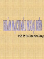 Khám mạch máu ngoại biên