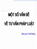 Một số vấn đề về tư vấn pháp luật