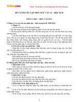 Đề cương ôn tập học kì 2 môn Ngữ văn lớp 12 