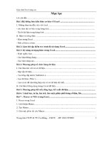 Giáo trình excel nâng cao