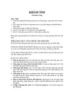 Bài giảng y khoa khám tim