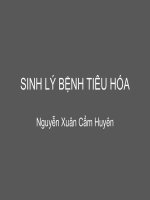 Bài giảng sinh lý bệnh tiêu hóa