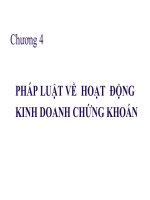 Pháp luật về hoạt động kinh doanh chứng khoán