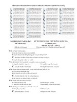 34 ĐỀ THI THỬ THPT NĂM 2017 MÔN ĐỊA LÝ VÀ ĐÁP ÁN CHI TIẾT