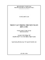 Tìm hiểu thế giới nhân vật phong phú và nghệ thuật xây dựng nhân vật  từ đó khẳng định vị trí, vai trò của nhà văn trong mảng đề tài vì an ninh tổ quốc và bình yên cuộc sống 