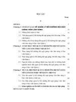 LUẬN văn THẠC sĩ QUẢN lý GIÁO dục   QUẢN lý bồi DƯỠNG đội NGŨ GIẢNG VIÊN lâm SÀNG ở học VIỆN QUÂN y