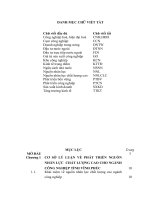 LUẬN văn THẠC sĩ KINH tế CHÍNH TRỊ   PHÁT TRIỂN NGUỒN NHÂN lực CHẤT LƯỢNG CAO NGÀNH CÔNG NGHIỆP TỈNH VĨNH PHÚC