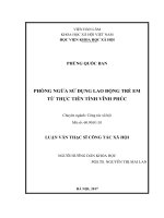 Phòng ngừa sử dụng lao động trẻ em từ thực tiễn tỉnh Vĩnh Phúc