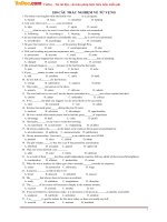 250 câu trắc nghiệm từ vựng tiếng Anh có đáp án 