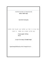 Nâng cao năng lực quản lý cho đội ngũ cán bộ chủ chốt ở tỉnh an giang hiện nay 