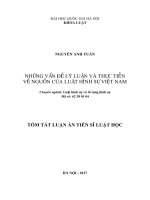 Những vấn đề lý luận và thực tiễn về nguồn của luật hình sự Việt Nam