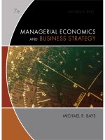 Managerial economics and business strategy 7e michael baye