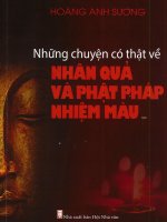 Những chuyện có thật về nhân quả và phật pháp nhiệm màu